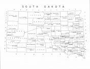South Dakota State Map, Kingsbury County 1957